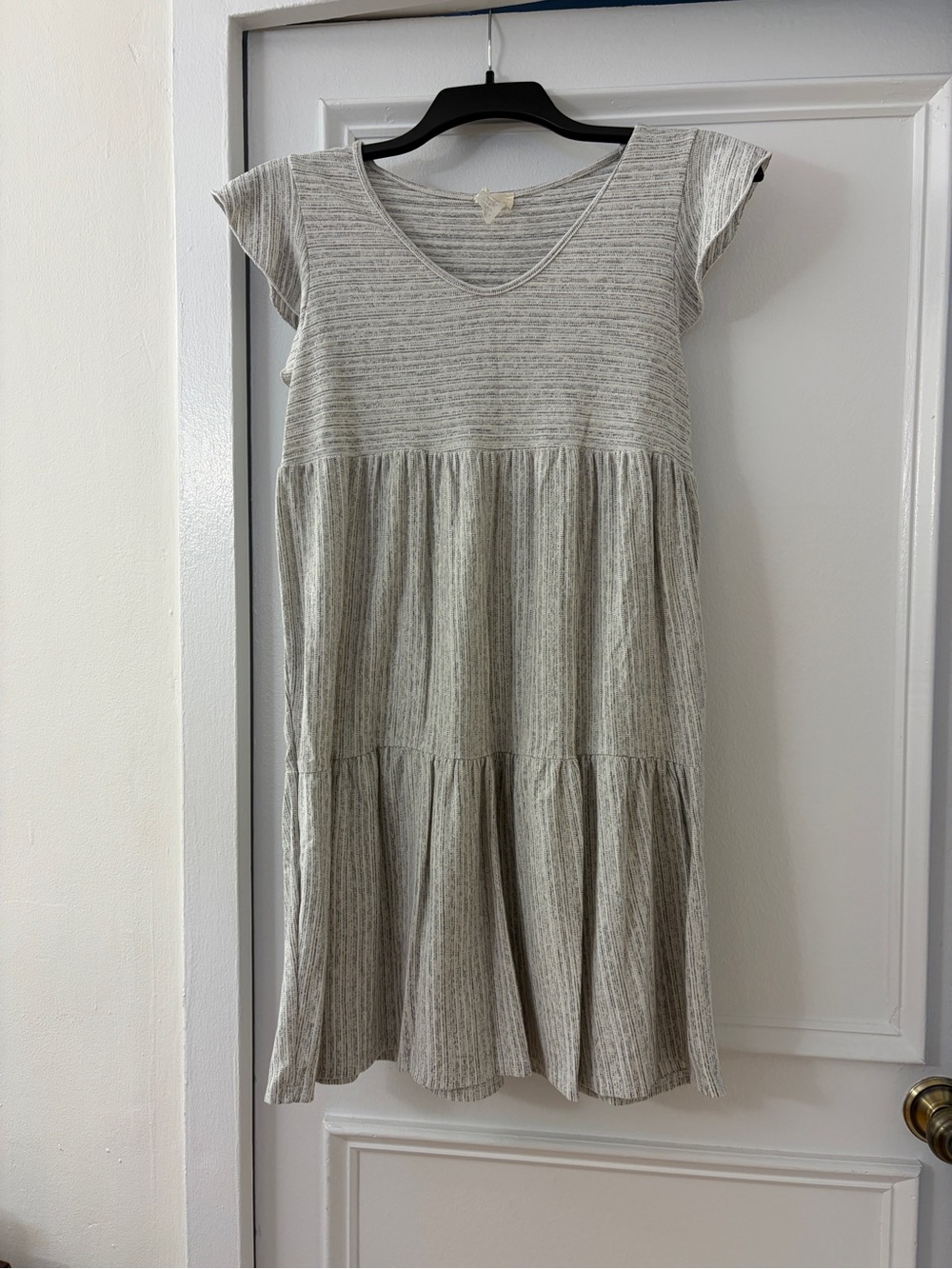Caution To The Wind Tiered Mini Dress